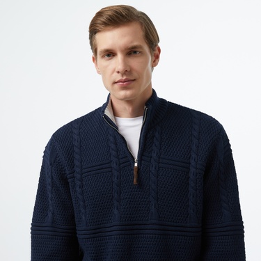  Nautica Erkek Lacivert Regular Fit Triko