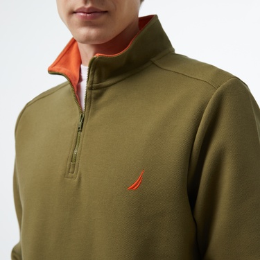  Nautica Erkek Yeşil Regular Fit Sweatshirt