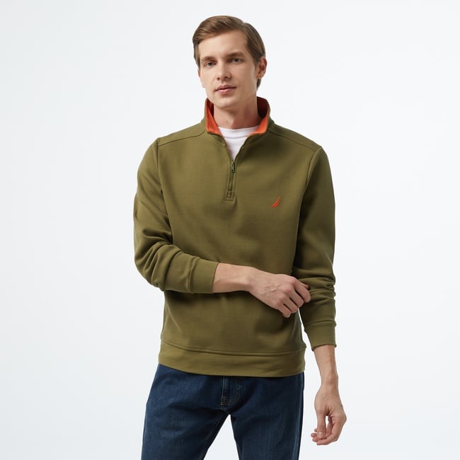  Nautica Erkek Yeşil Regular Fit Sweatshirt