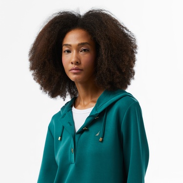  Nautica Kadın Yeşil Regular Fit Sweatshirt