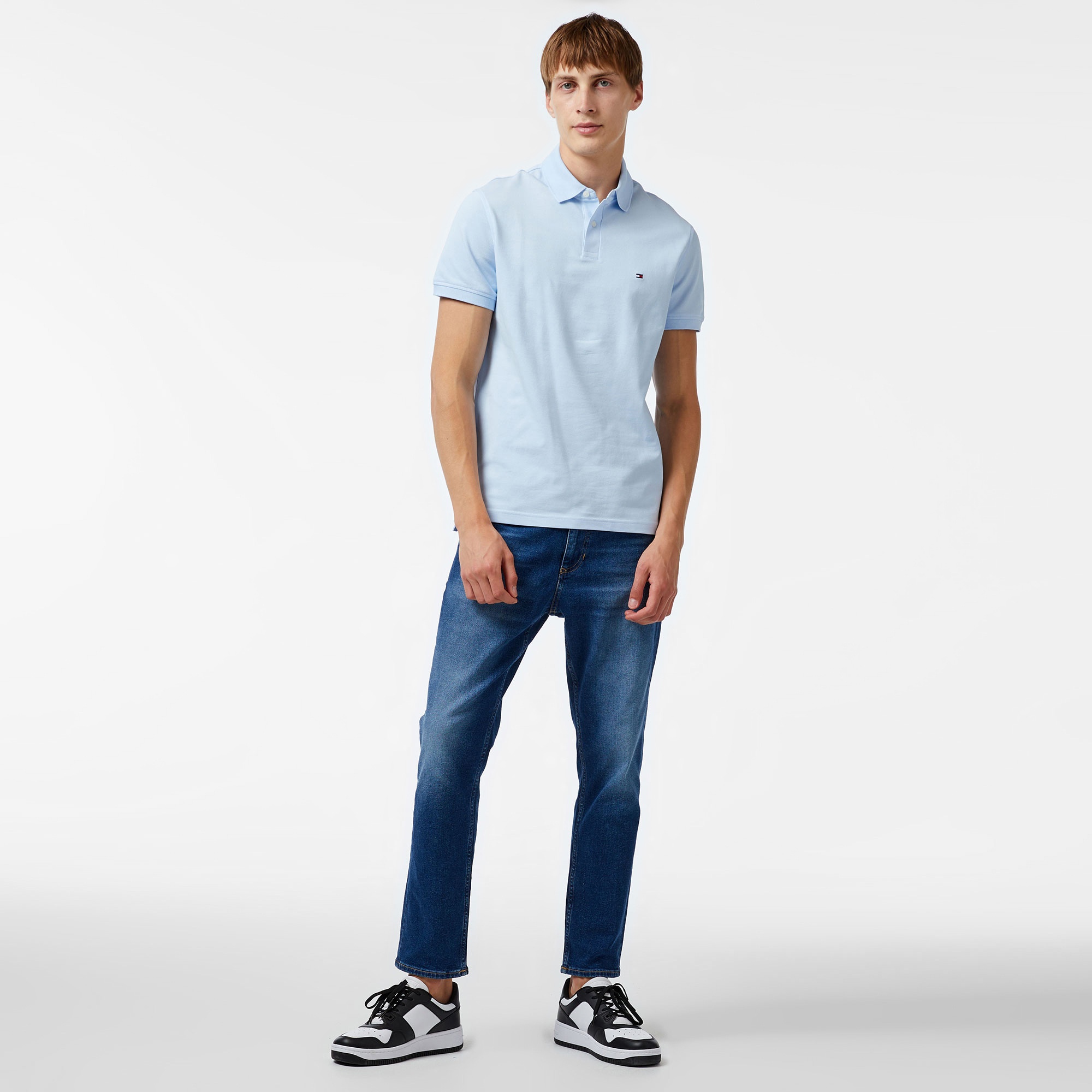 Tommy Hilfiger Erkek Mavi Polo