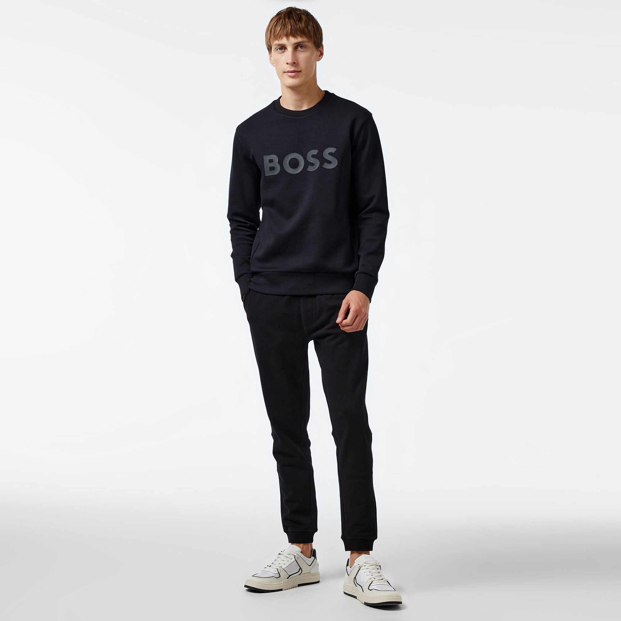 Boss Erkek Siyah Sweatshirt