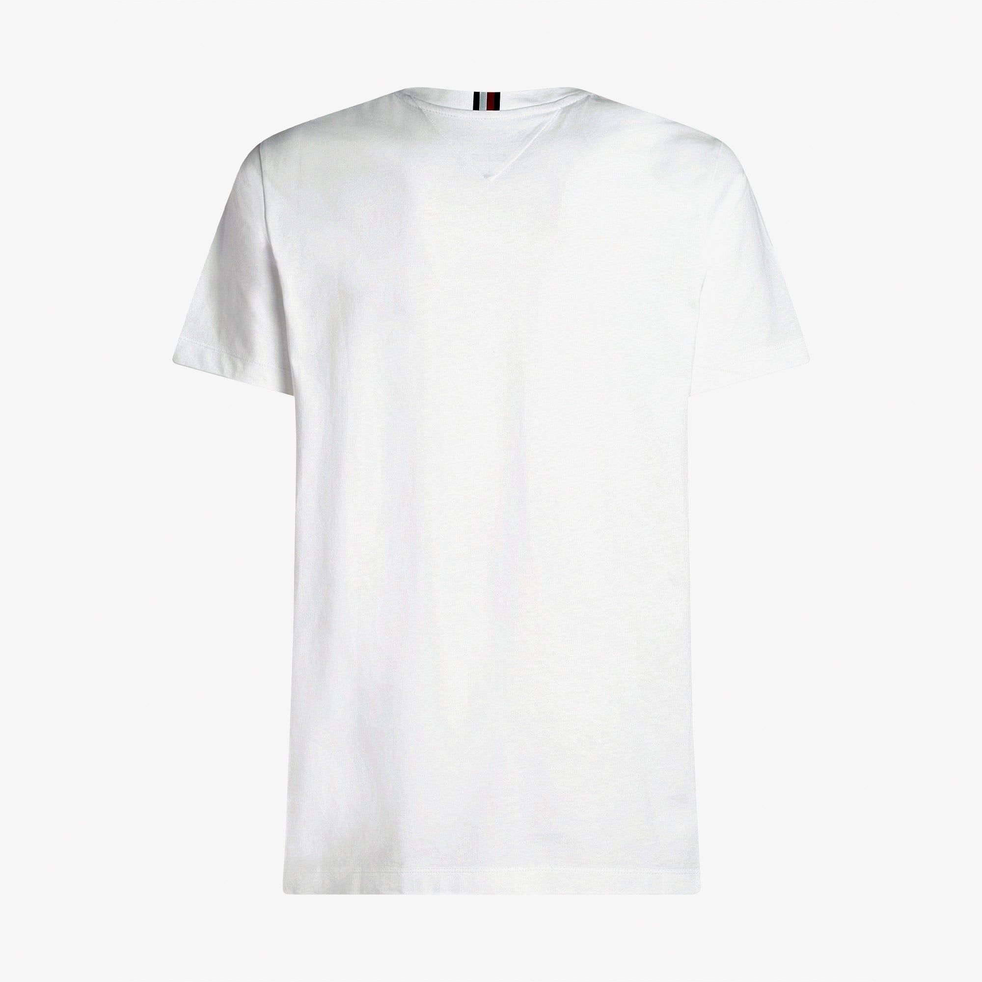 Tommy Hilfiger Script Logo Erkek Beyaz T-Shirt