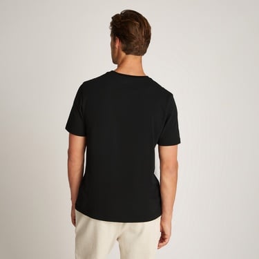  Tommy Hilfiger Essential Reg Fit Solid Erkek Siyah T-Shirt