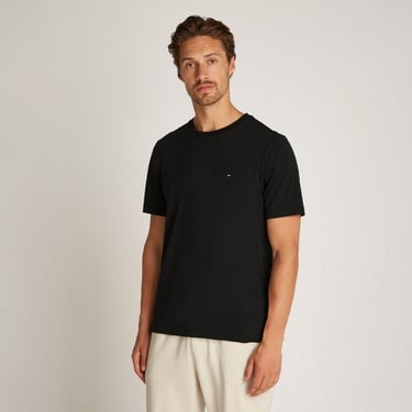  Tommy Hilfiger Essential Reg Fit Solid Erkek Siyah T-Shirt