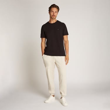  Tommy Hilfiger Essential Reg Fit Solid Erkek Siyah T-Shirt