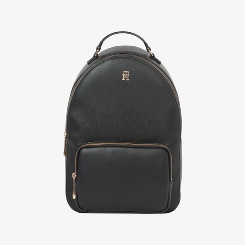  Tommy Hilfiger Soft Logotape Kadın Siyah Sırt Çantası