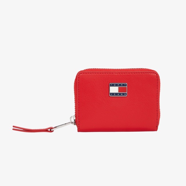  Tommy Hilfiger Pillow Small Za Kadın Kırmızı Cüzdan