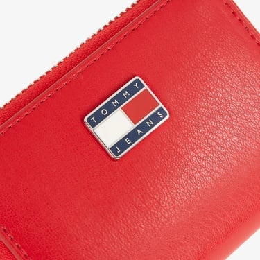  Tommy Hilfiger Pillow Small Za Kadın Kırmızı Cüzdan
