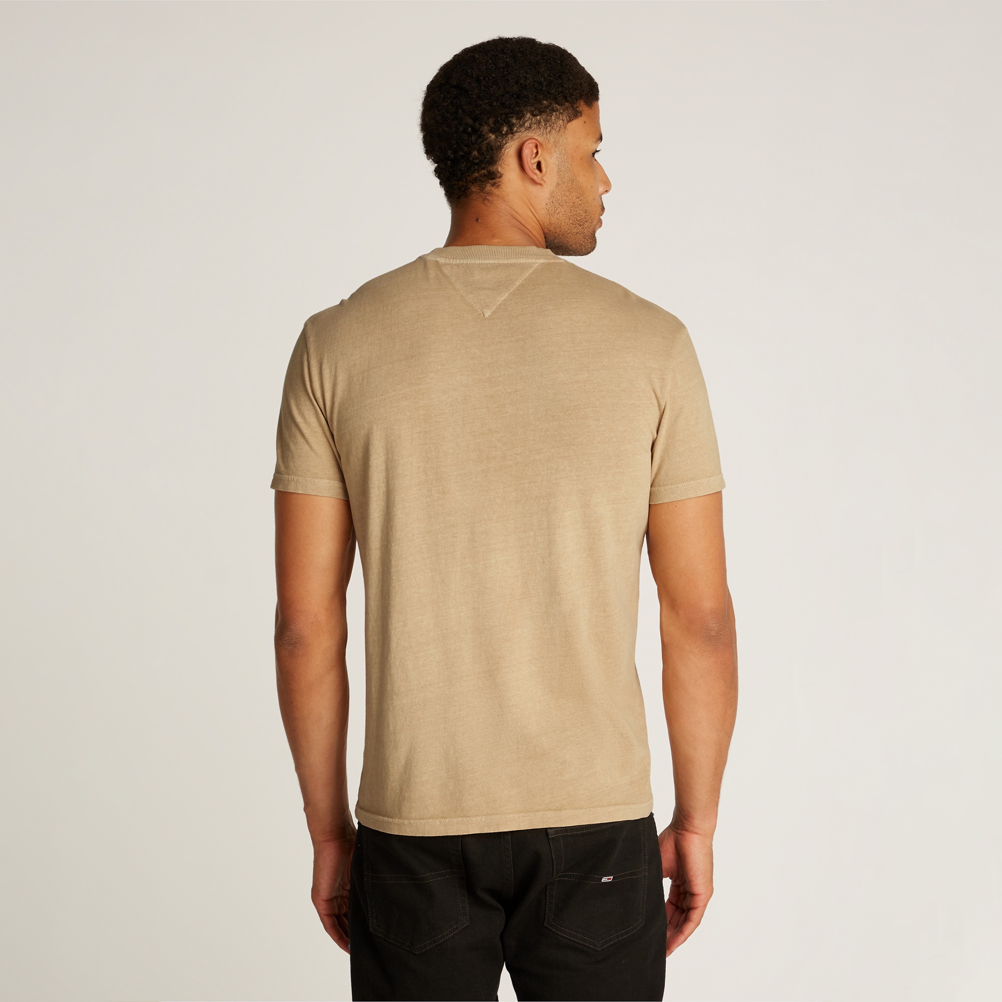 Tommy Jeans Reg Vintage Varsity Erkek Bej T-Shirt