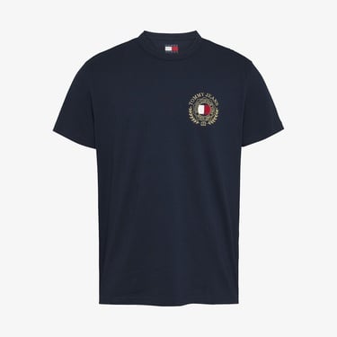  Tommy Jeans Reg Crest Erkek Lacivert T-Shirt
