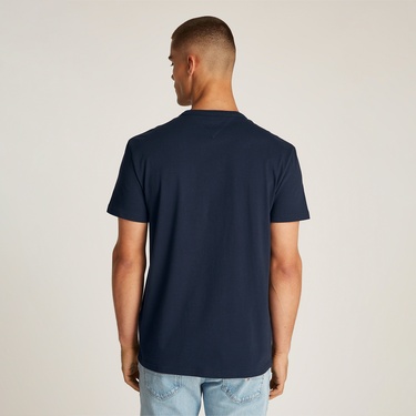  Tommy Jeans Reg Crest Erkek Lacivert T-Shirt