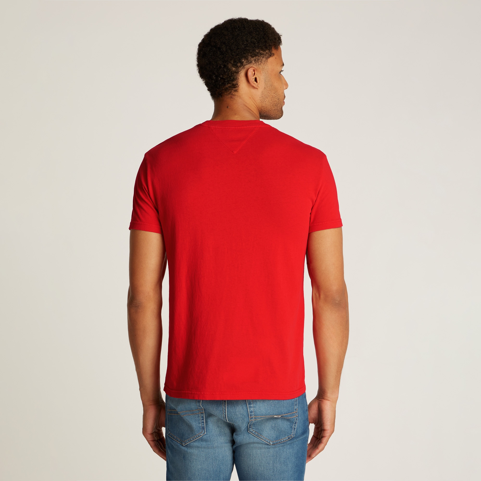 Tommy Jeans Reg Vintage Varsity Erkek Kırmızı T-Shirt