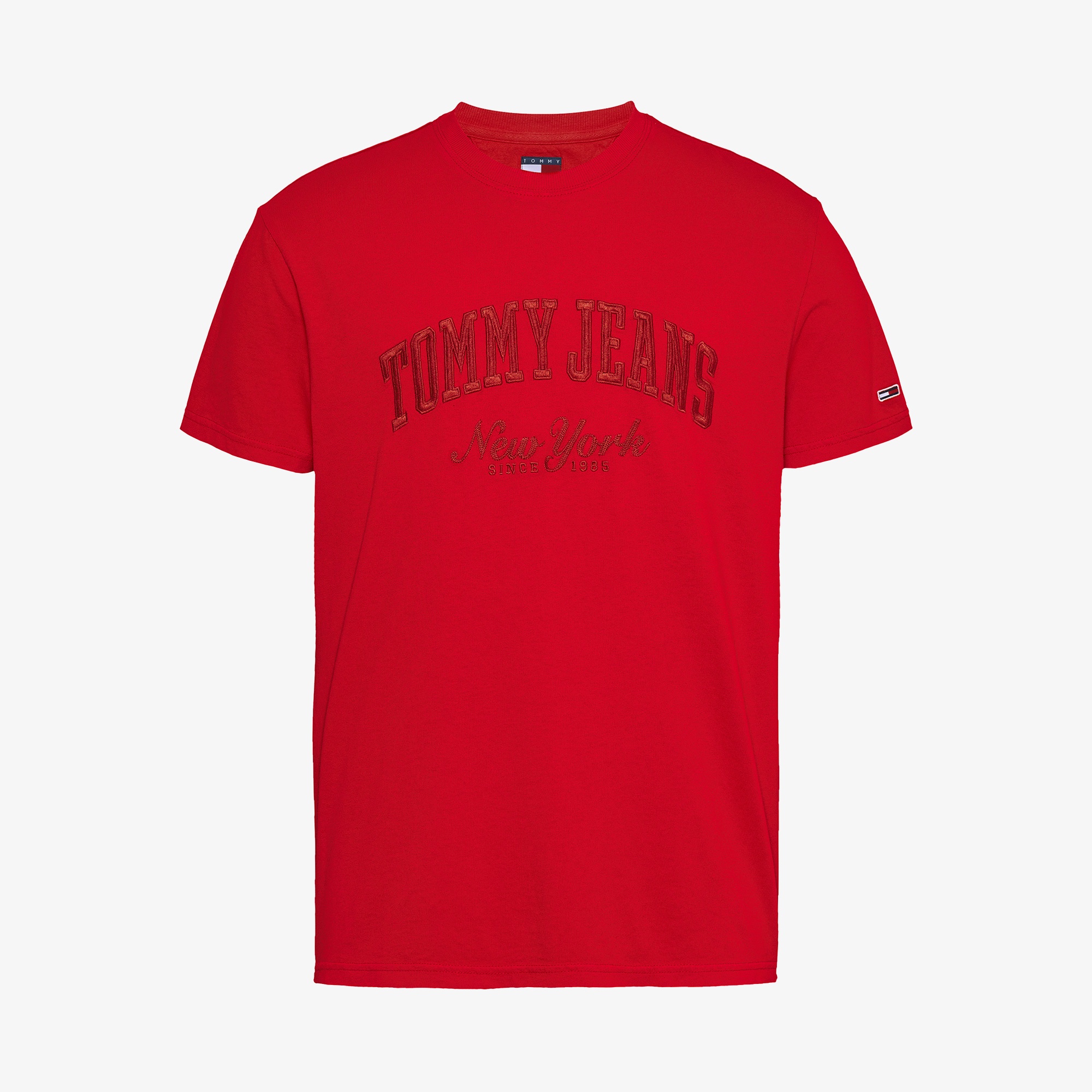 Tommy Jeans Reg Vintage Varsity Erkek Kırmızı T-Shirt