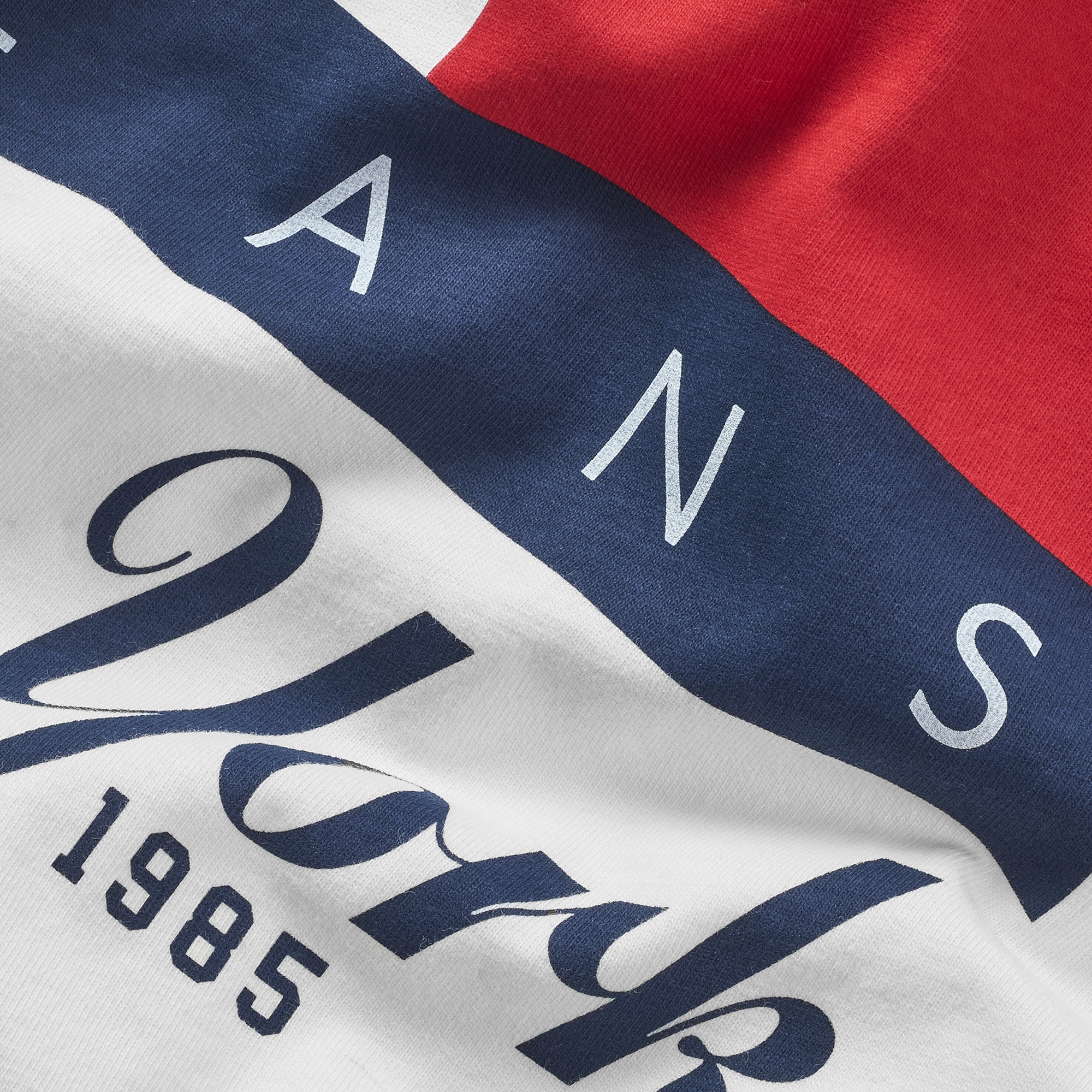 Tommy Jeans Reg Heritage Flag Ext Erkek Beyaz T-Shirt