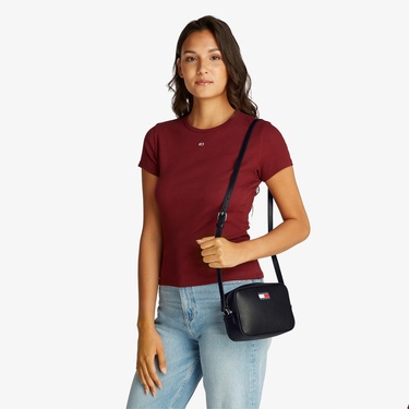  Tommy Hilfiger Ess Must Kadın Siyah El Çantası