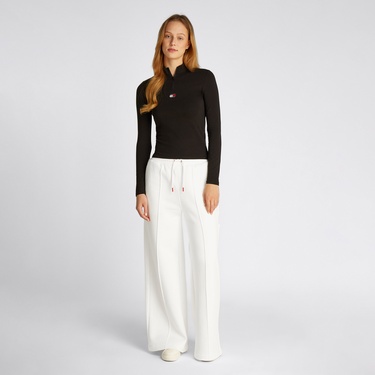  Tommy Jeans Rwb Graphic Terry Kadın Beyaz Eşofman Altı