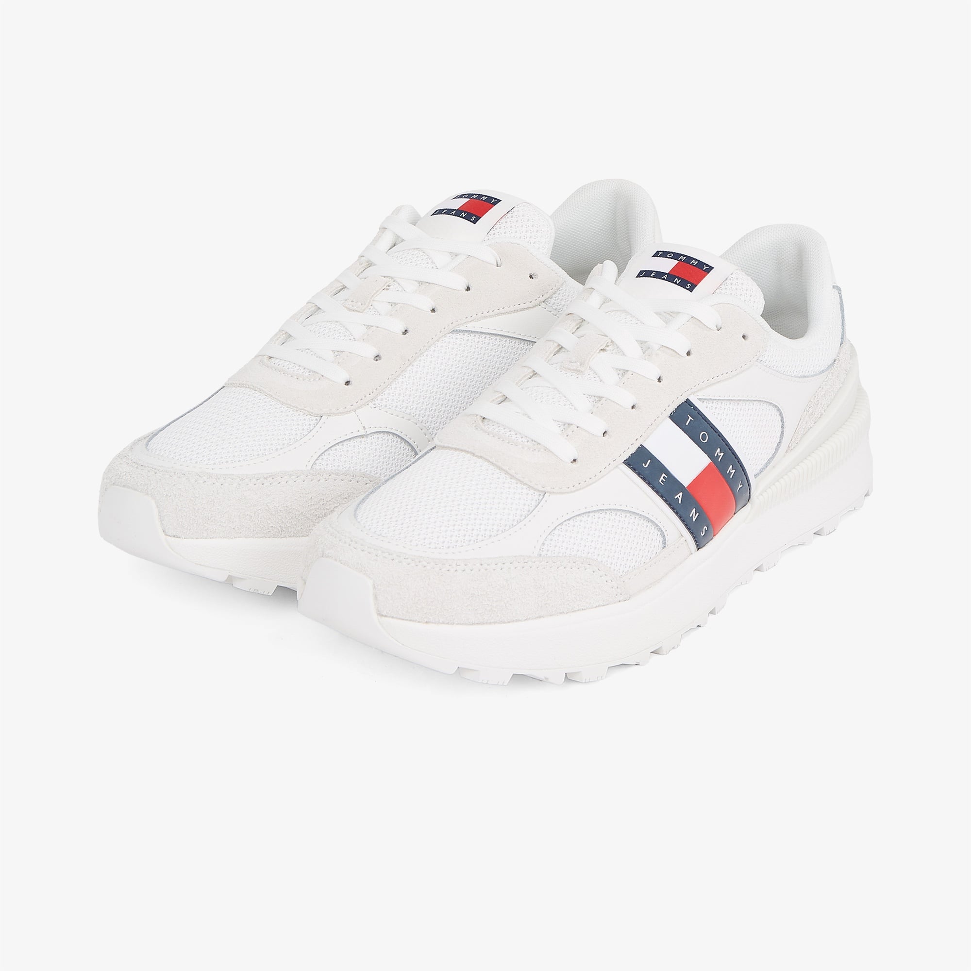 Tommy Hilfiger Technical Runner Ess Erkek Beyaz Sneaker