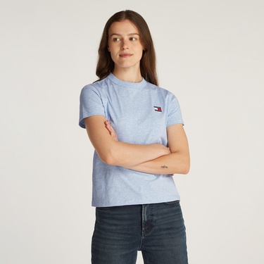  Tommy Jeans Reg Badge Kadın Lacivert T-Shirt