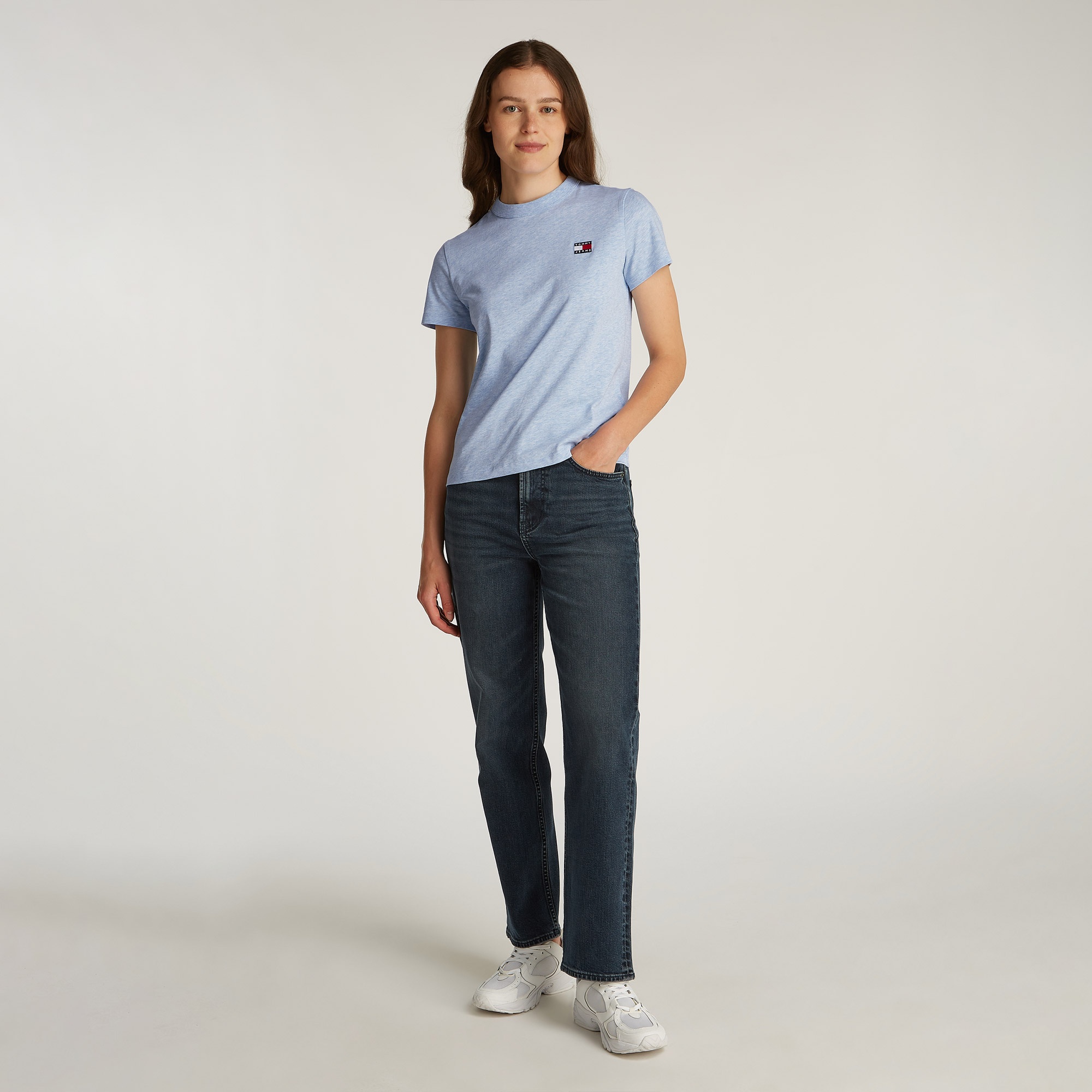 Tommy Jeans Reg Badge Kadın Lacivert T-Shirt