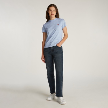  Tommy Jeans Reg Badge Kadın Lacivert T-Shirt