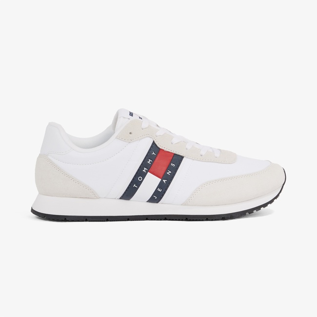  Tommy Hilfiger Runner Casual Ess Erkek Beyaz Sneaker