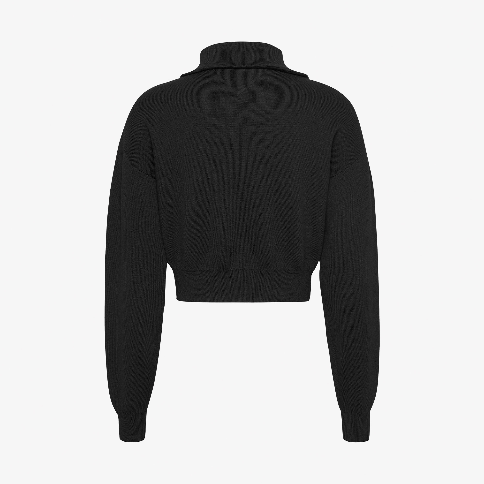 Tommy Jeans Badge Zip Cardigan Kadın Siyah Hırka