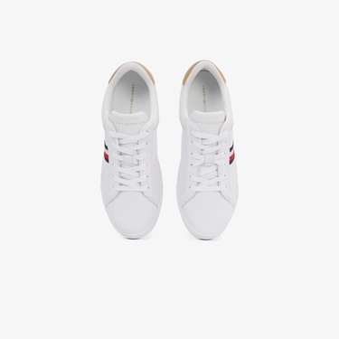  Tommy Hilfiger Essential Court Kadın Beyaz Sneaker