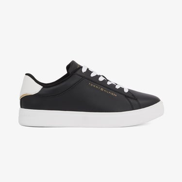  Tommy Hilfiger Essential Court Kadın Siyah Sneaker