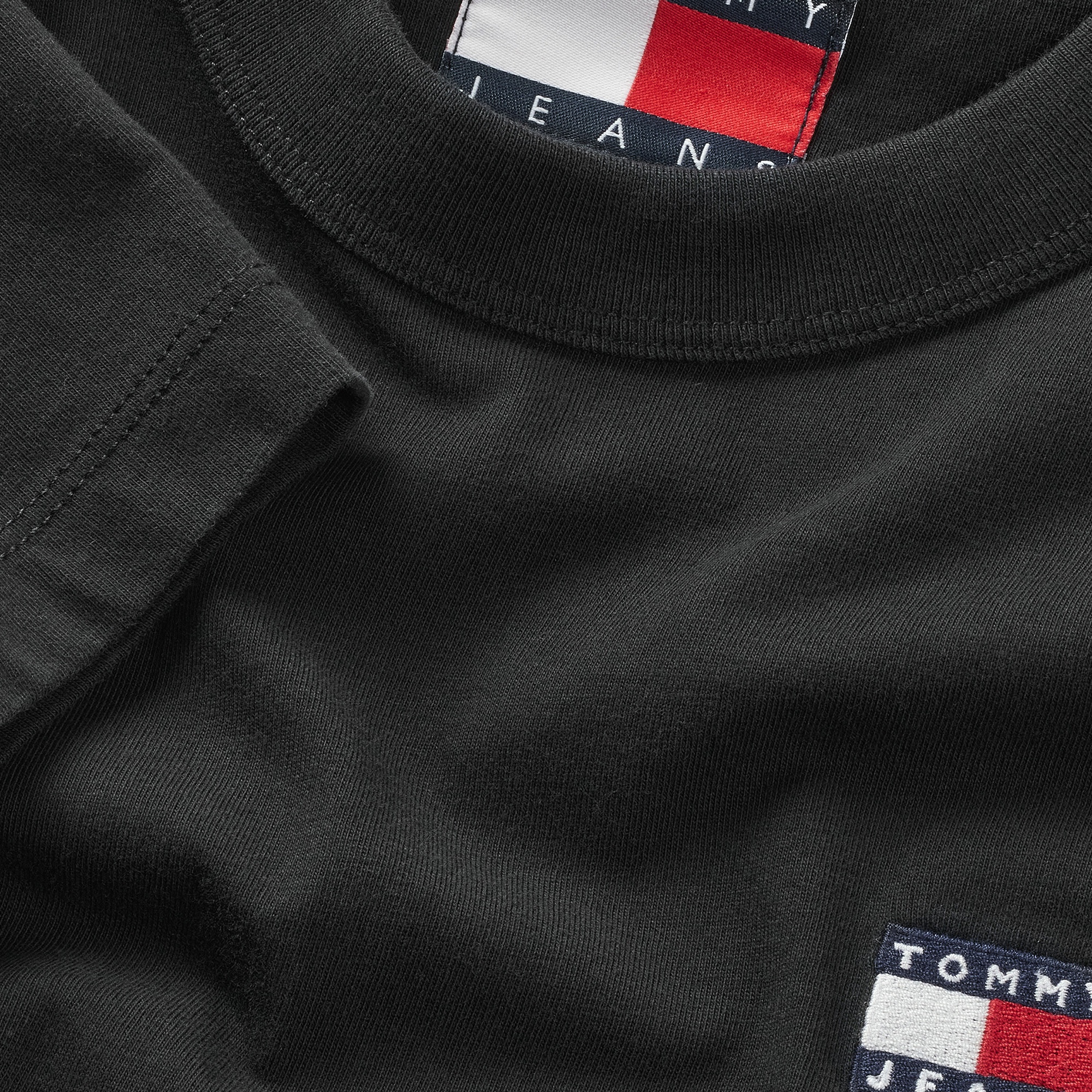 Tommy Jeans Reg Badge Kadın Siyah T-Shirt