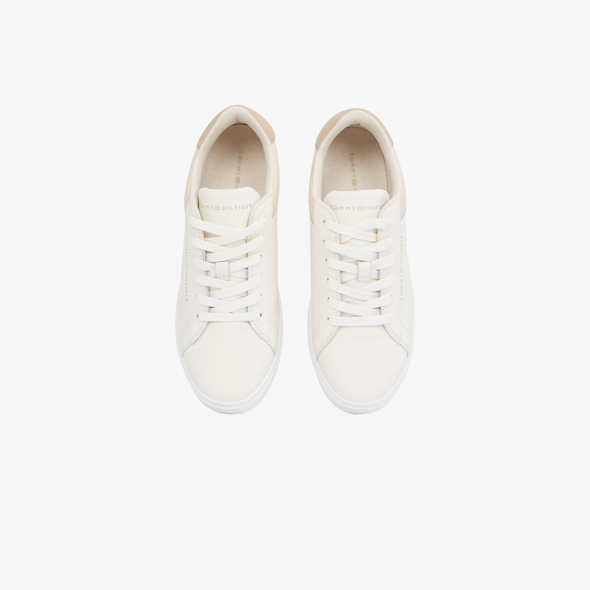 Tommy Hilfiger Essential Court Kadın Bej Sneaker