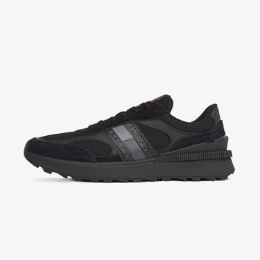  Tommy Hilfiger Technical Runner Ess Erkek Siyah Sneaker
