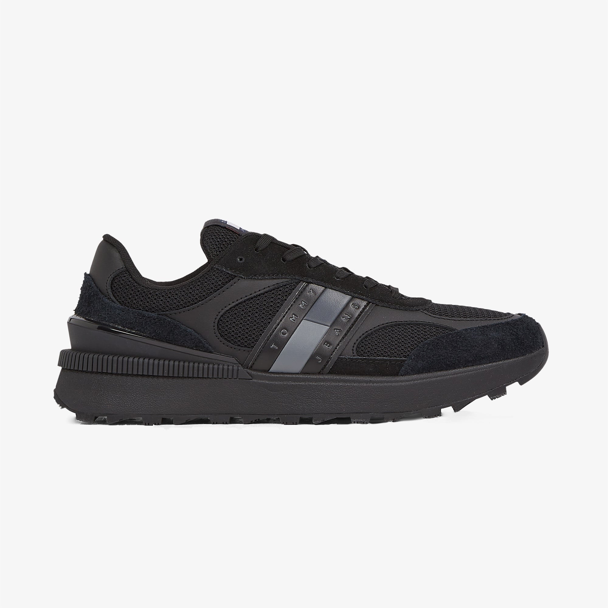 Tommy Hilfiger Technical Runner Ess Erkek Siyah Sneaker