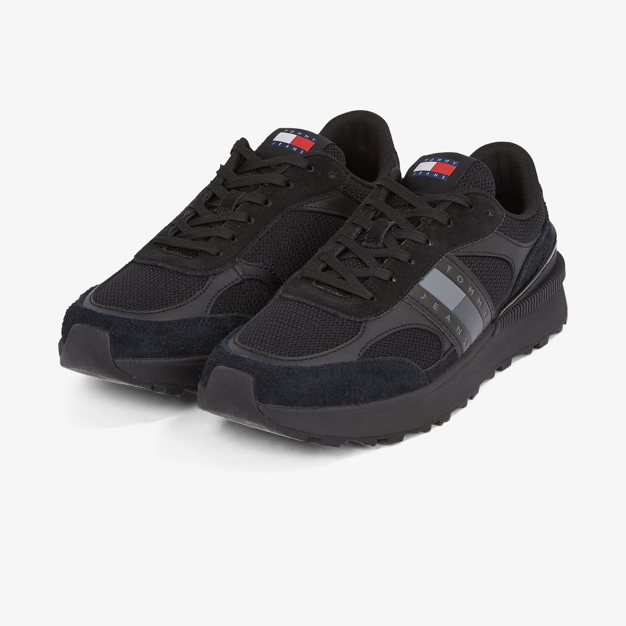 Tommy Hilfiger Technical Runner Ess Erkek Siyah Sneaker