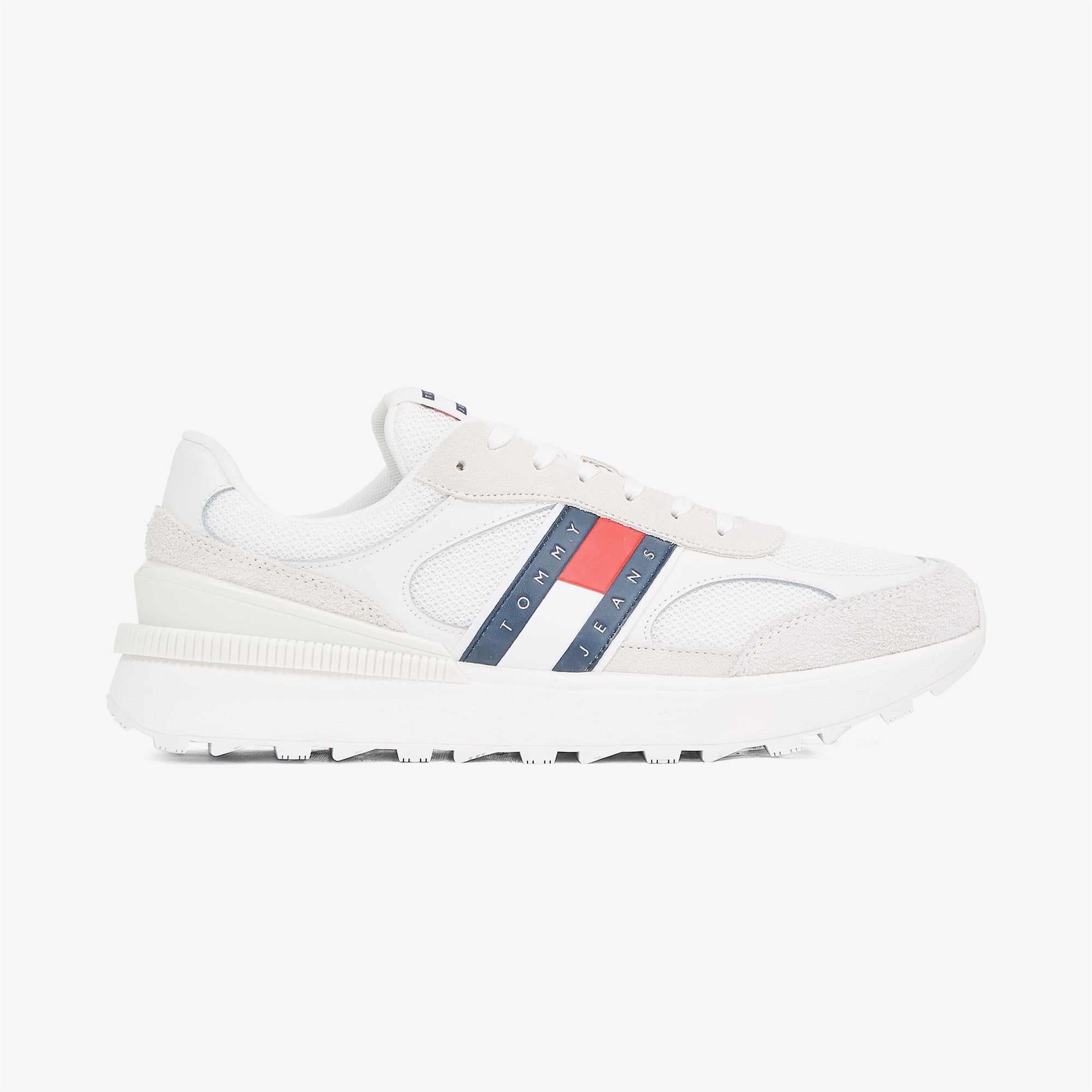 Tommy Hilfiger Technical Runner Ess Erkek Beyaz Sneaker