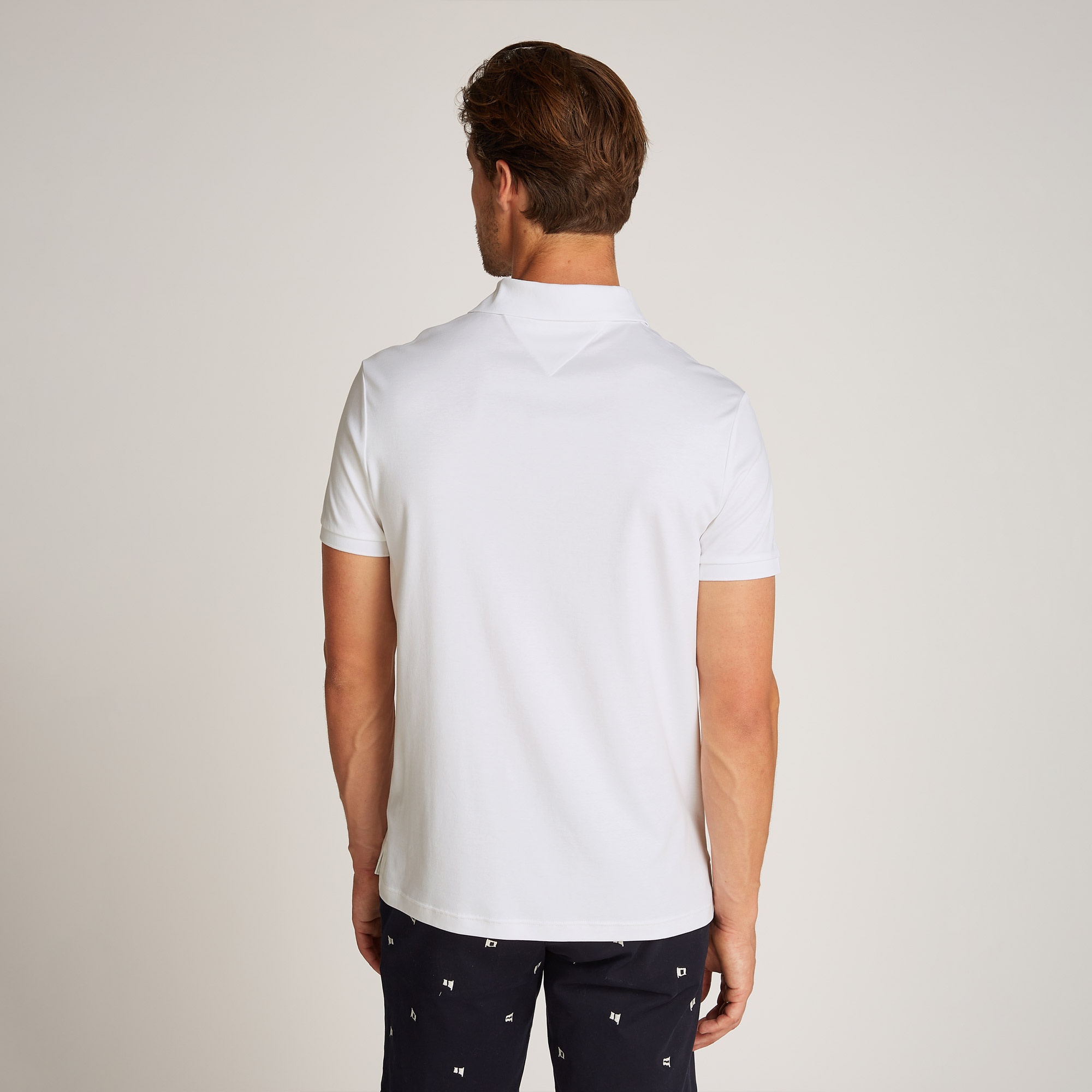 Tommy Hilfiger Liquid Cotton Essential Reg Erkek Beyaz Polo