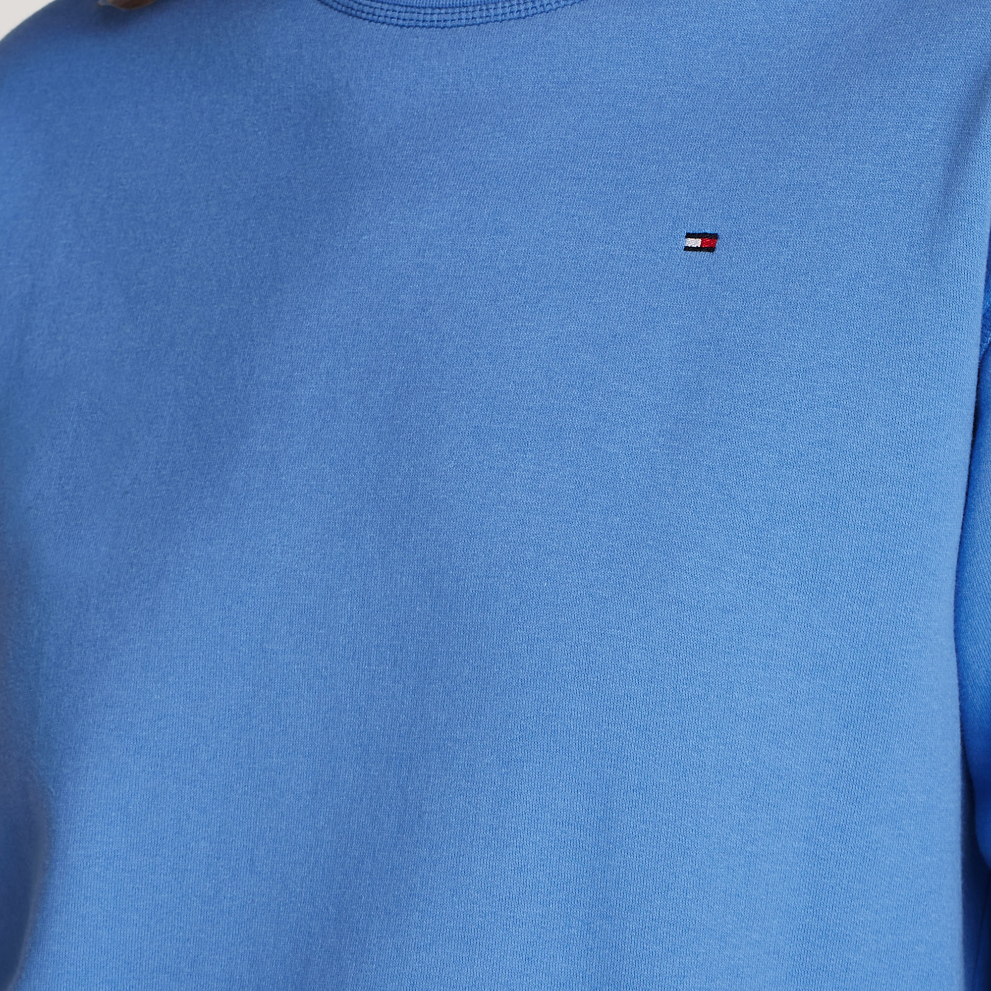 Tommy Hilfiger Reg Flag On Chest Kadın Mavi Sweatshirt