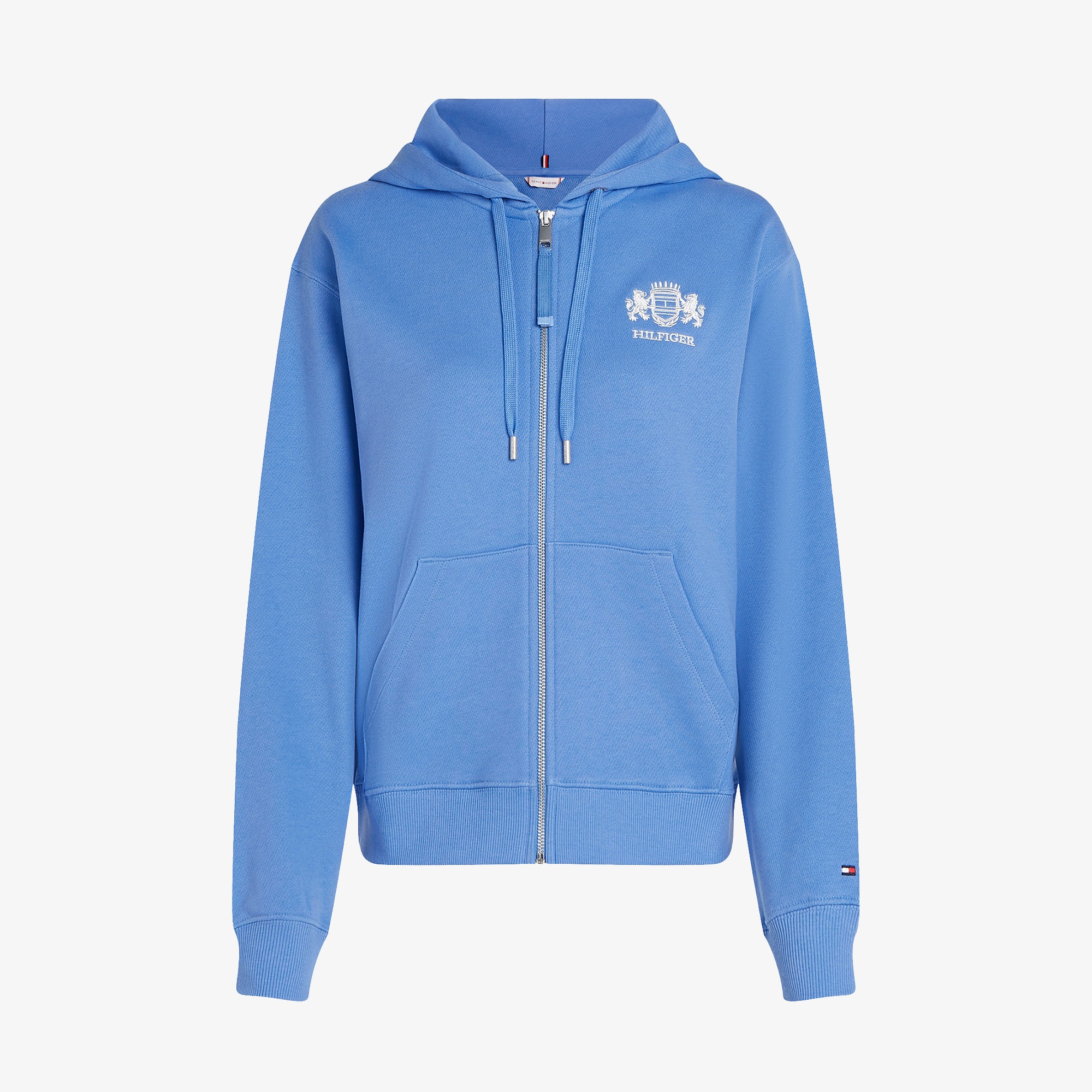 Tommy Hilfiger Reg Varsity Zip Kadın Mavi Sweatshirt