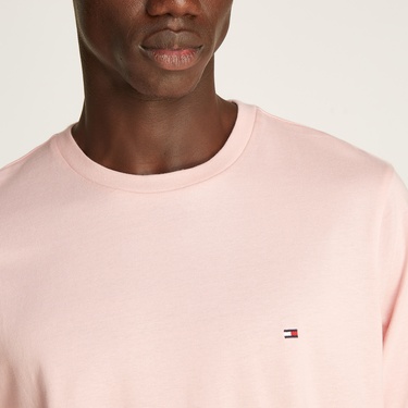  Tommy Hilfiger Erkek Pembe T-Shirt