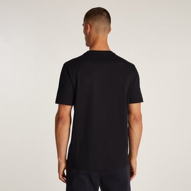  Tommy Hilfiger Vertical Flag Erkek Siyah T-Shirt