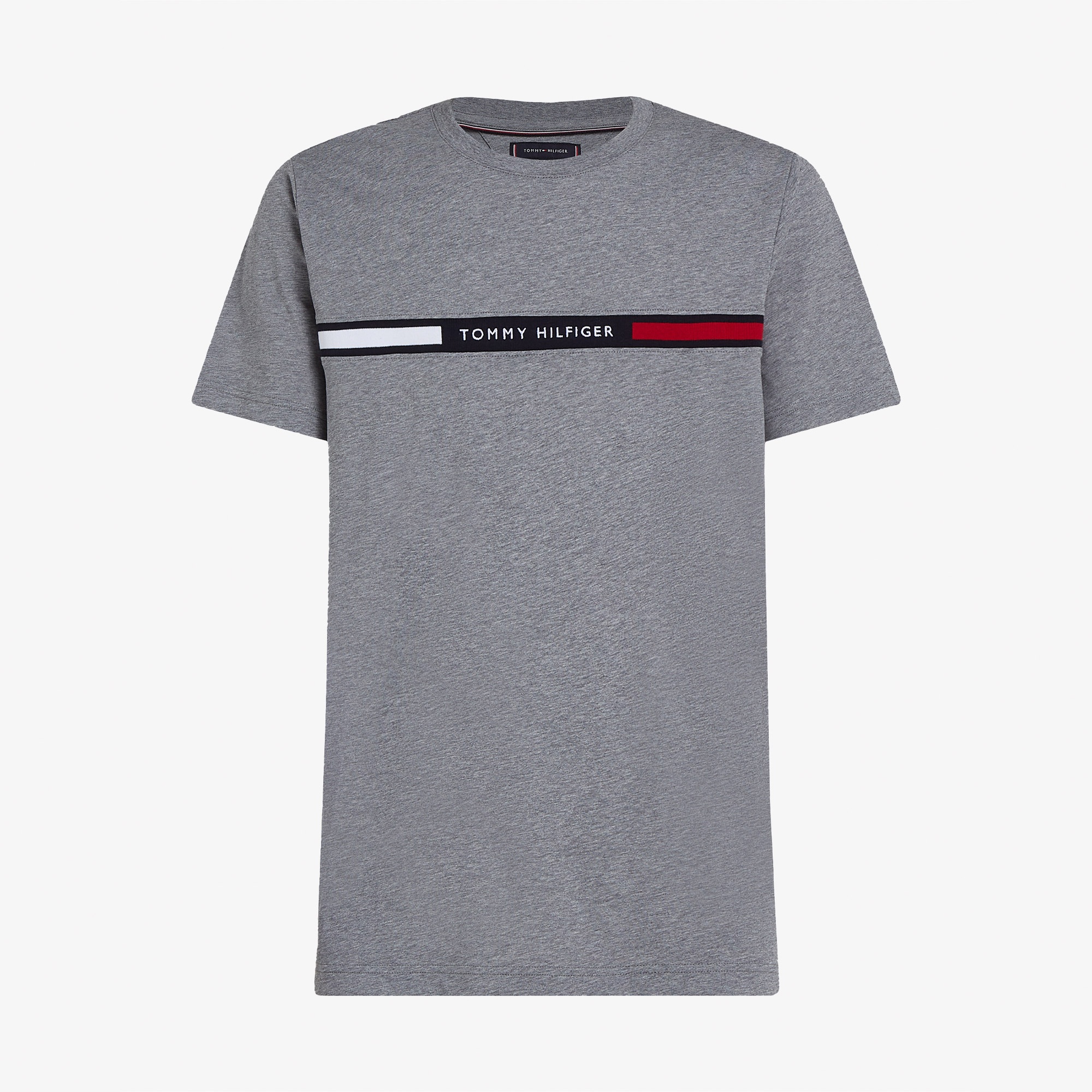Tommy Hilfiger Chest Insert Erkek Gri T-Shirt