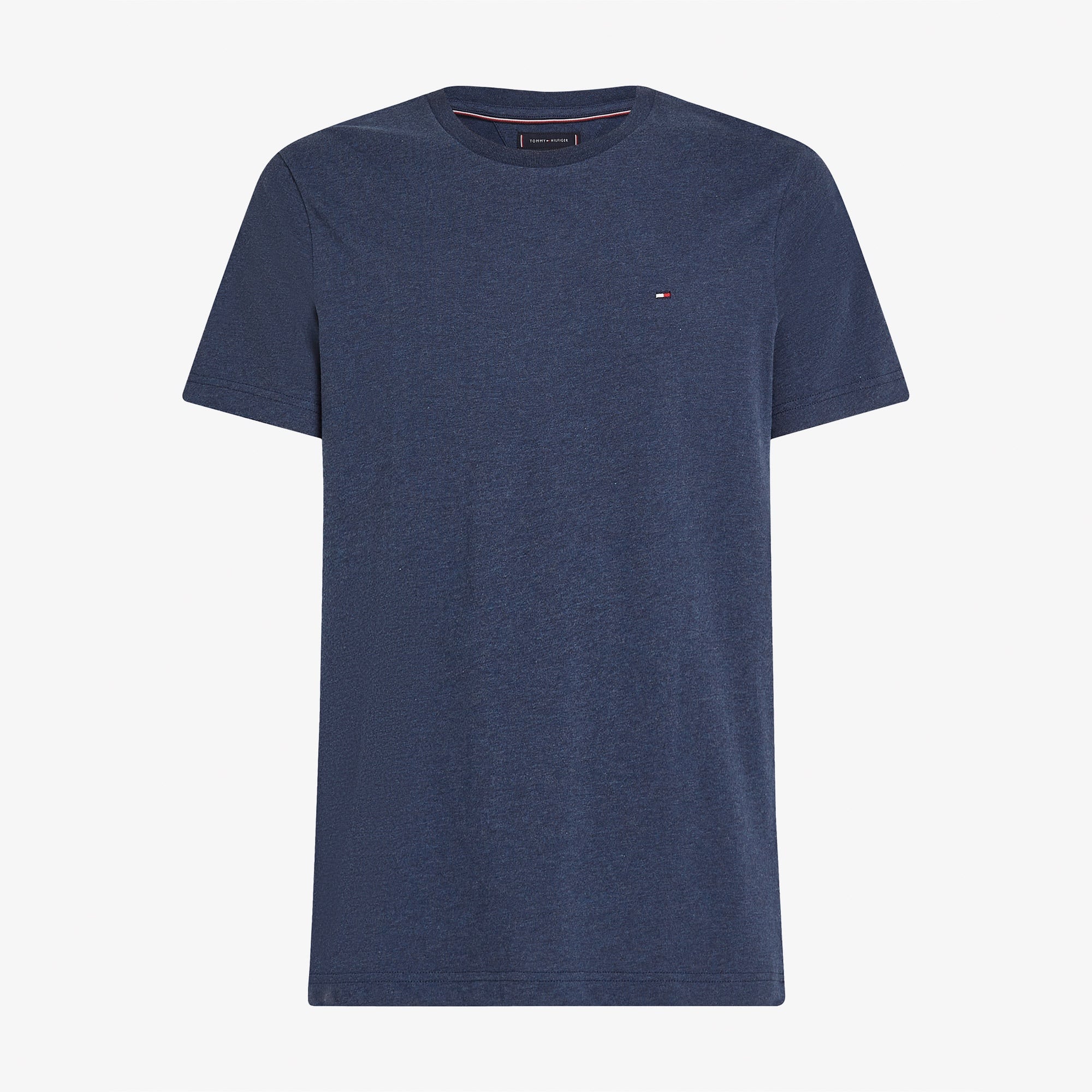 Tommy Hilfiger Essential Reg Fit Heather Erkek Mavi T-Shirt