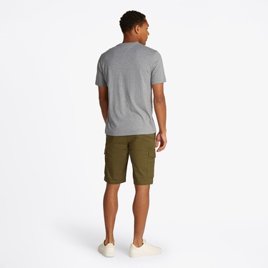  Tommy Hilfiger Essential Reg Fit Heather Erkek Gri T-Shirt