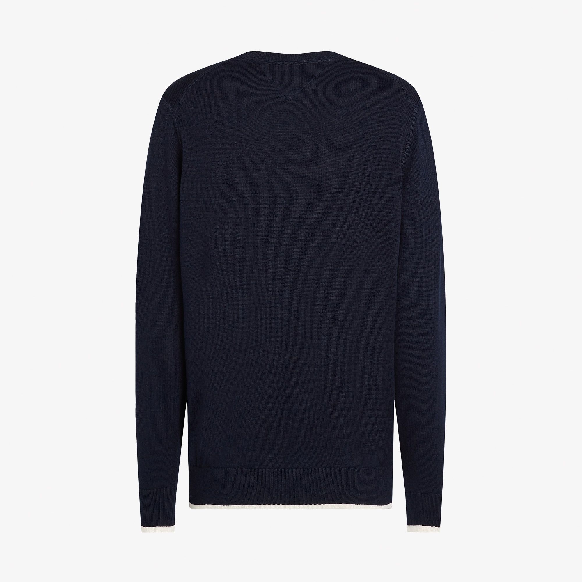 Tommy Hilfiger Graphic Cotton Crew Erkek Lacivert Kazak