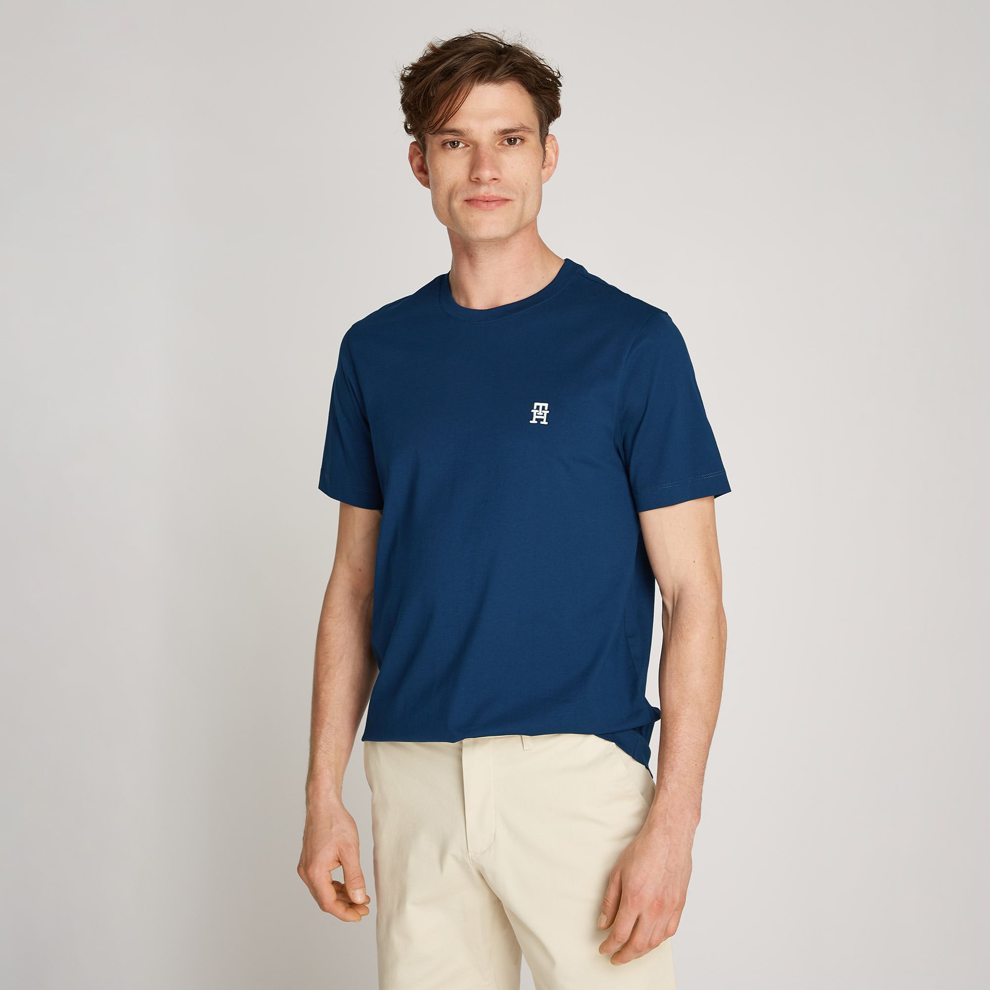 Tommy Hilfiger Monogram Imd Erkek Mavi T-Shirt