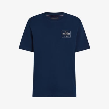  Tommy Hilfiger Monotype Printed Label Erkek Mavi T-Shirt