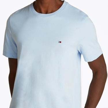  Tommy Hilfiger Ess Seasonal Reg Fit Solid Erkek Mavi T-Shirt