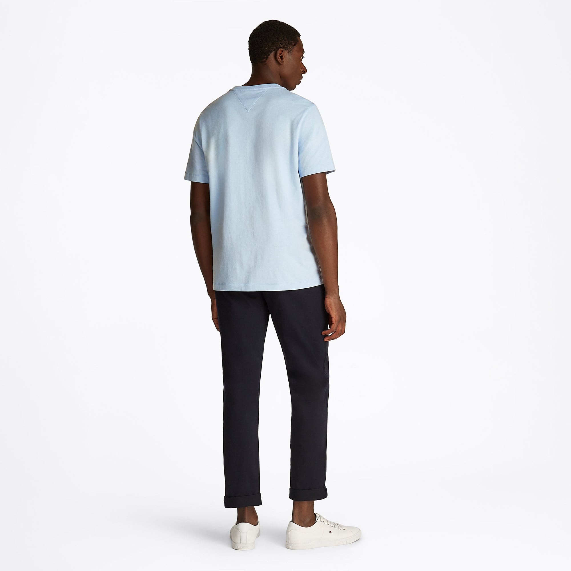 Tommy Hilfiger Ess Seasonal Reg Fit Solid Erkek Mavi T-Shirt