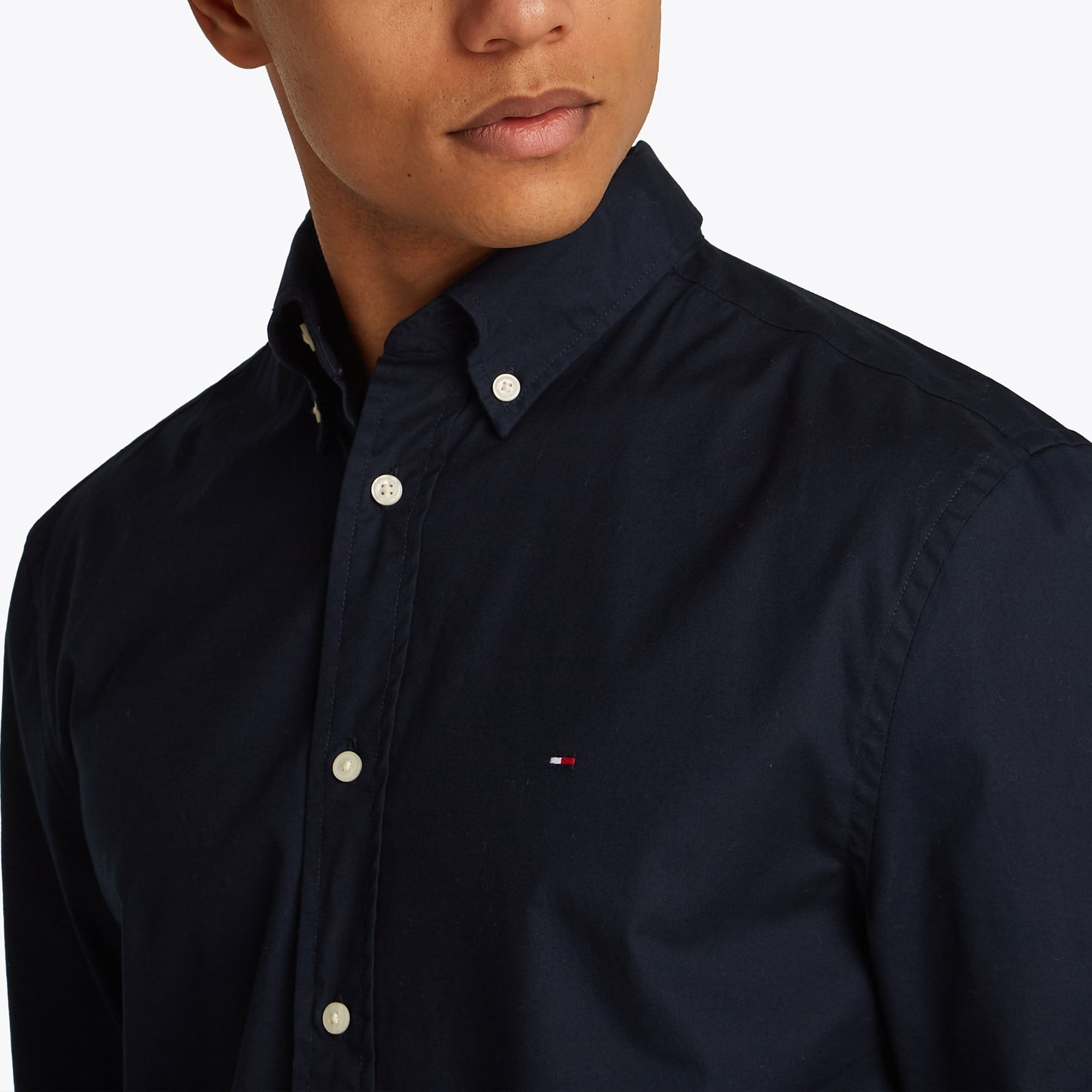 Tommy Hilfiger Erkek Mavi Gömlek