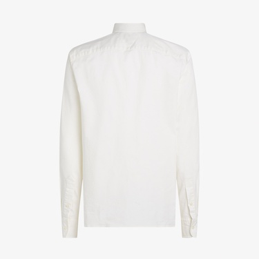  Tommy Hilfiger Gmd Twill Solid Erkek Beyaz Gömlek